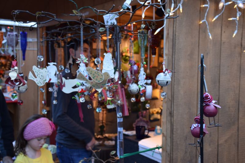 gifts hanging on a tree
