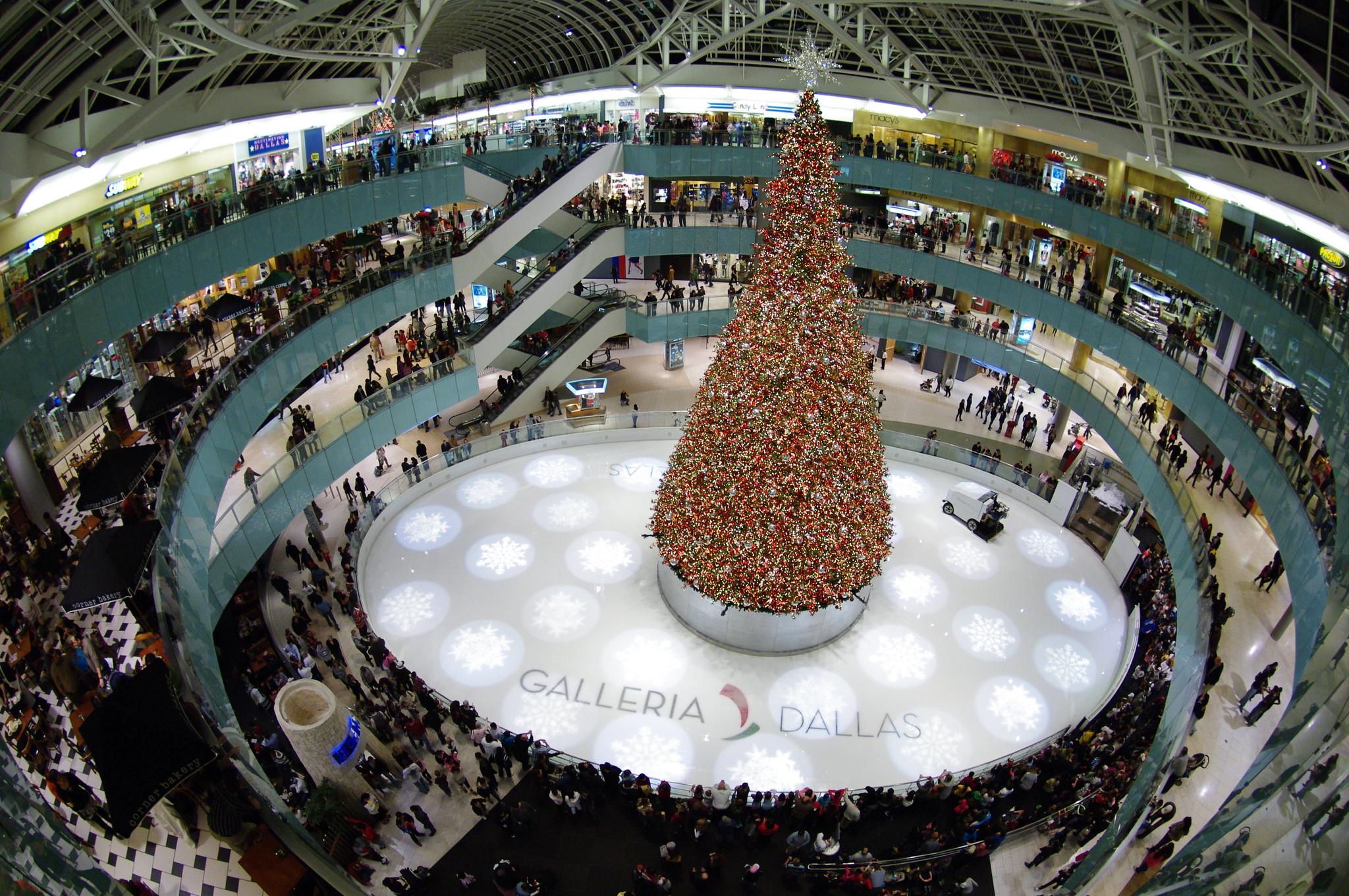Shop for last-minute gifts before hitting the ice at Galleria Dallas Ice Skating Center, a year-round rink located on the lower floor of the mall.