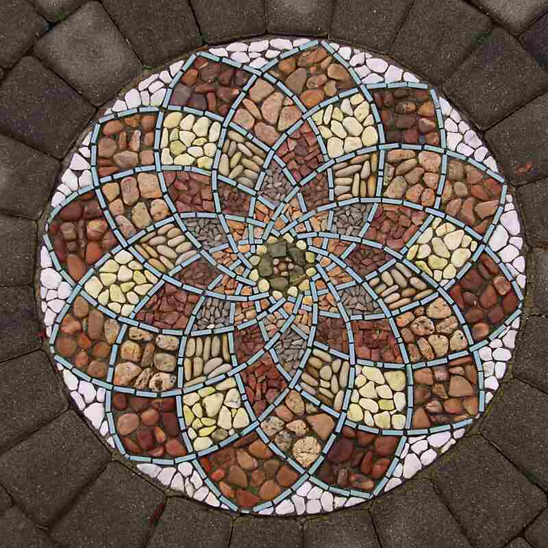 rock mosaic design