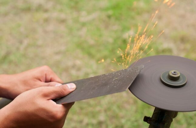 lawn mower blade sharpening