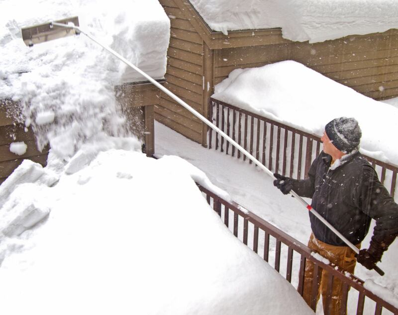 A snow rake