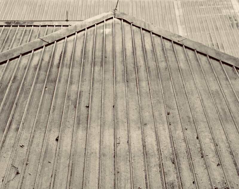 A house with aluminium roofing