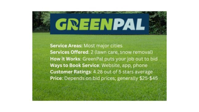 GreenPal fact box on history and services