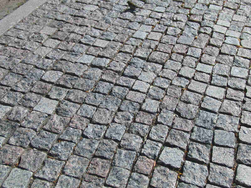 Paving stone driveway