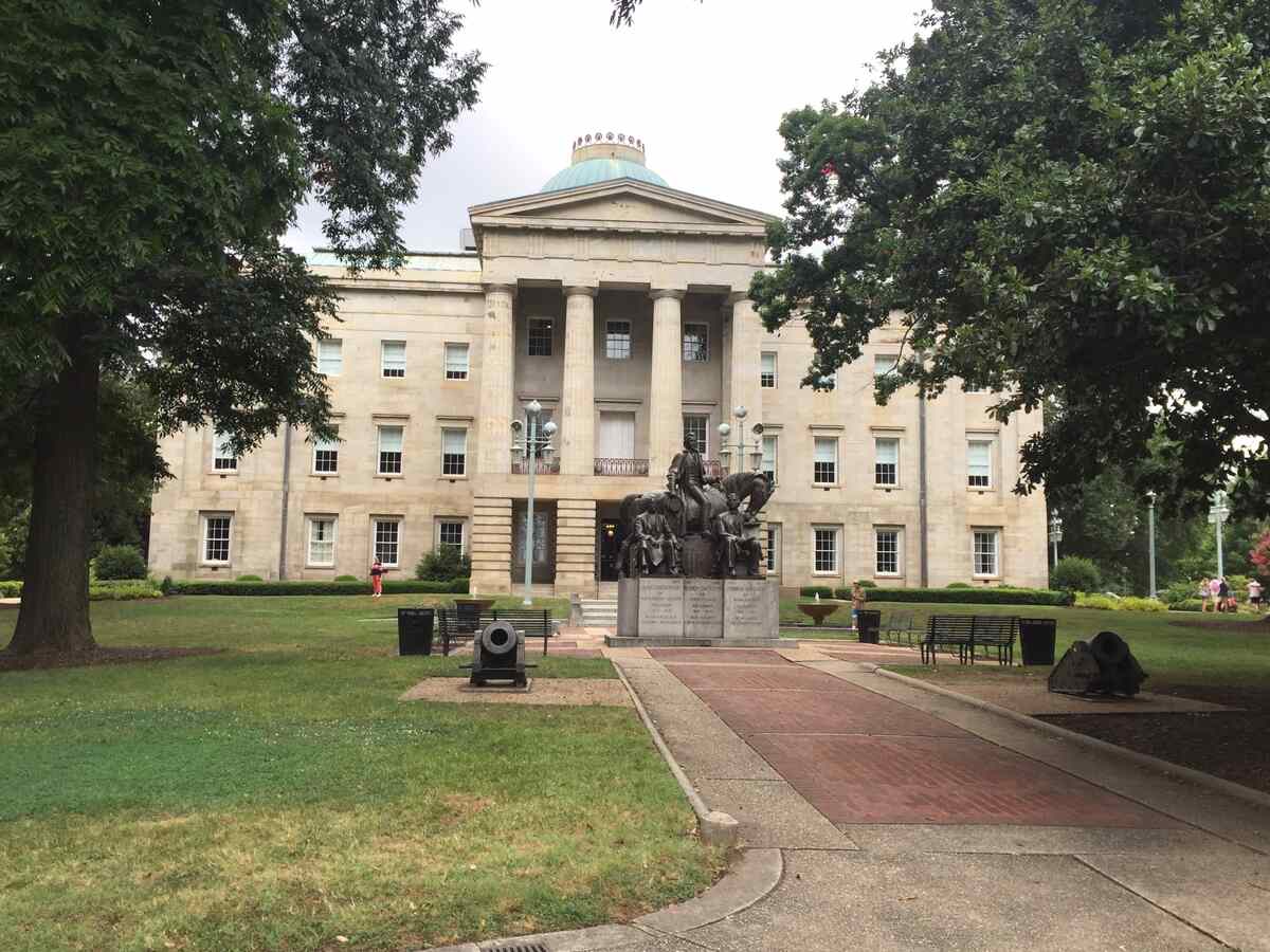 image of north carolina state university lawn