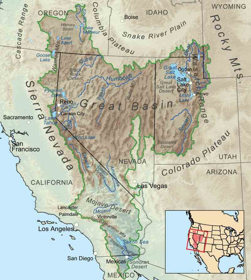 image of Great Basin Map