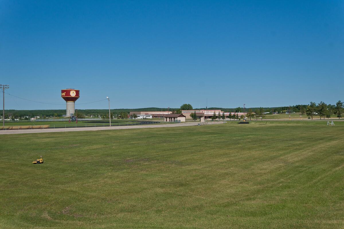 image of a lawn in Belcourt, North Dakota