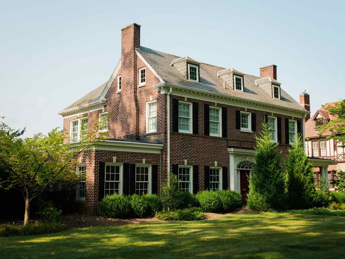 image of a house lawn in west virginia