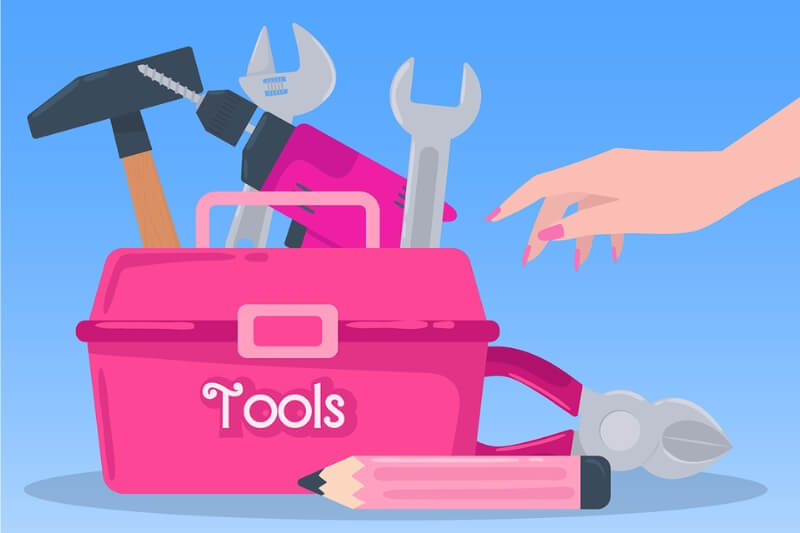 Barbie's Dreamhouse Toolbox infographic