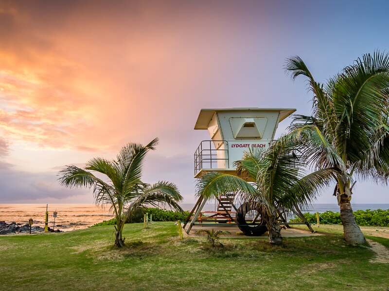 beach guard station in Kauai, Hawaii