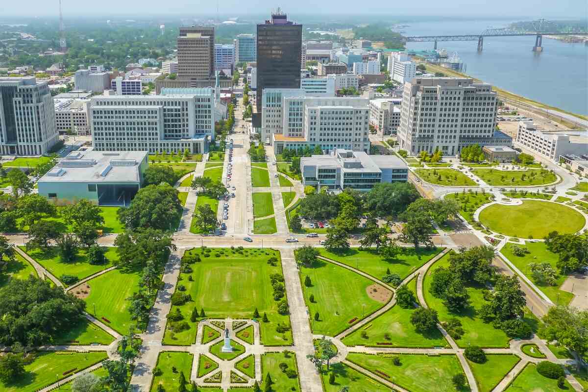 Baton Rouge aerial view