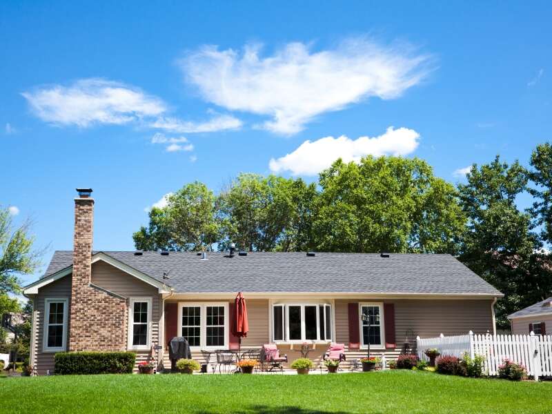 house with large yard