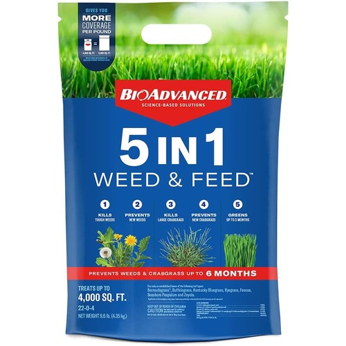 BioAdvanced 5-in-1 Weed & Feed