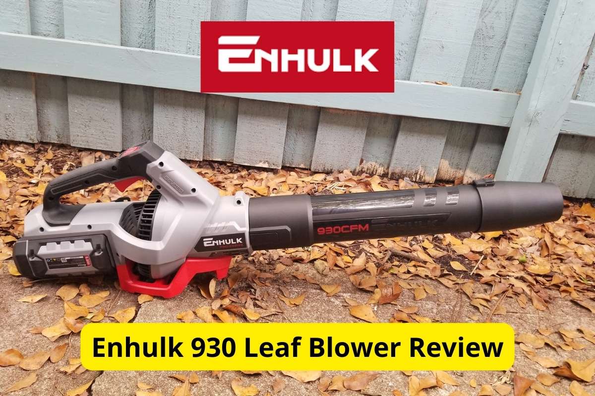 Enhulk 930 Leaf Blower with text overlay and enhulk logo