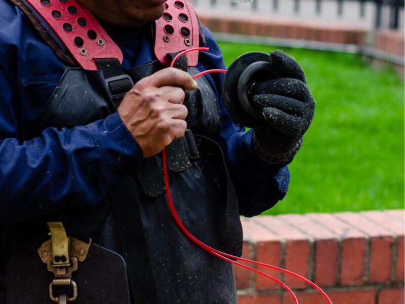 inserting string into weed eater