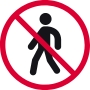 no walking