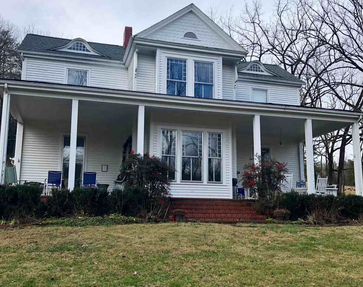 lawn in front of a house in North Carolina