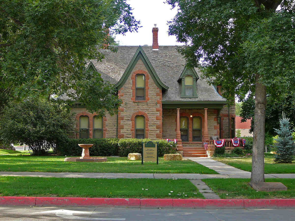 lawn in front of a house in fort collins