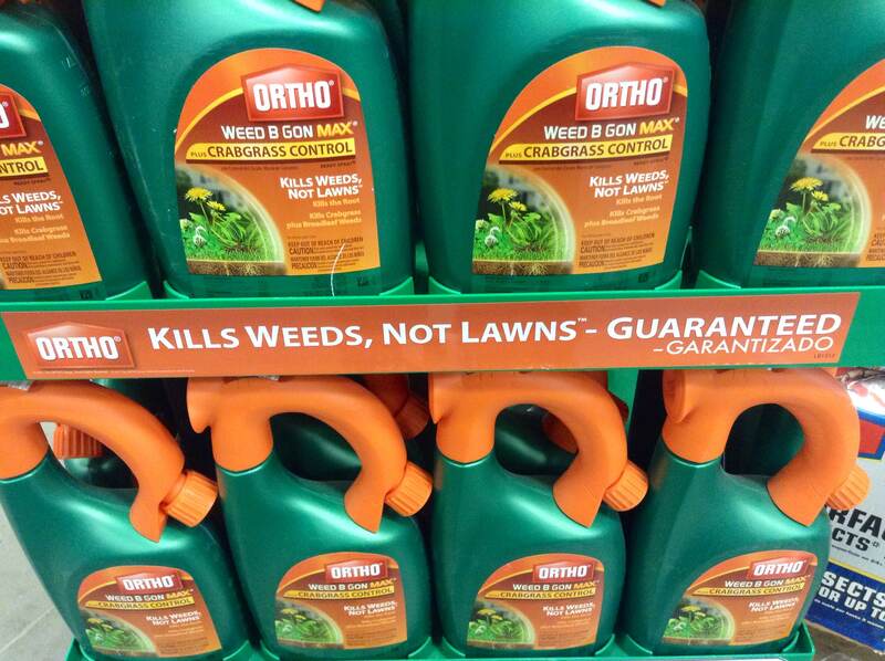 multiple bottles of Ortho Weed B Gone Herbicide