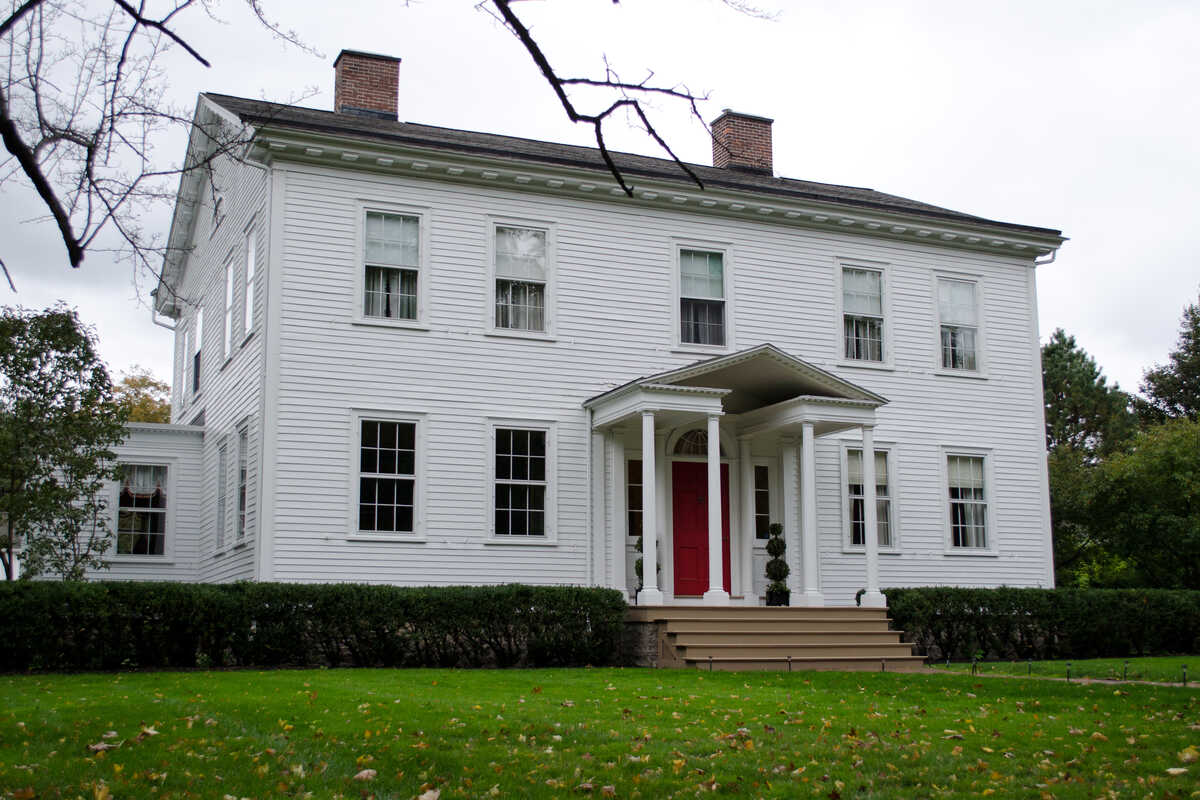 lawn in front of a house in rochester