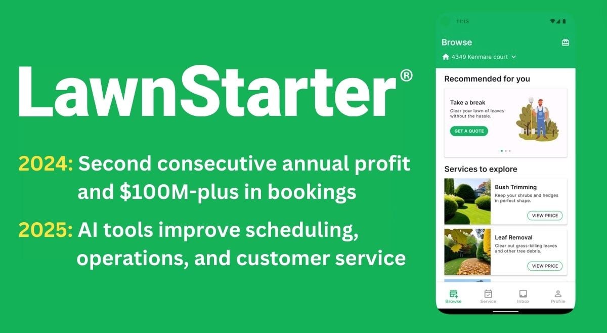 LawnStarter Rockets Past $100M in Bookings