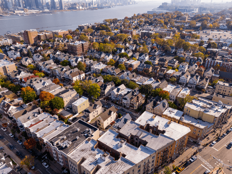 Residential homes in Union City, New Jersey