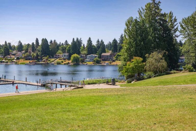 Angle lake park Seattle south side WA.