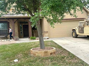 Landscaping by Marcus Ward for Daniel D. in New Braunfels, TX