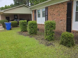 Bush Trimming by Valecia Thompson for Juan M. in Fayetteville, NC