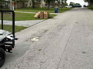 Leaf Removal by Terry Lampo for Pam P. in Minneola, FL