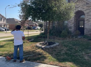 Landscaping by Ethan Mullani for Duane C. in Richmond, TX