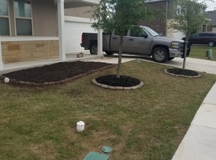 Landscaping by Brent Hoover for Terry A. in Leander, TX