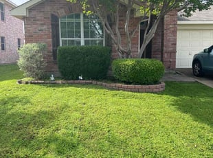Bush Trimming by Brian Barela for Amanda K. in Forney, TX