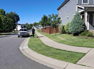 Kyla B.'s Lawn Mowing service result