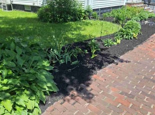 Mulching by Jacob Pettipost for David S. in Saco, ME