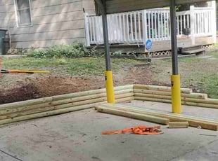 Landscaping by Eliseo Delgado Sanchez for Reggie J. in Greensboro, NC