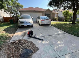 Leaf Removal by Angel Olivares for Marsha W. in San Antonio, TX