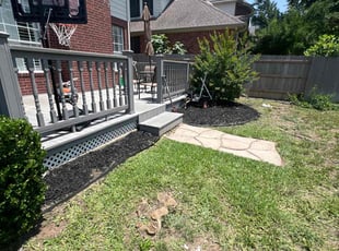 Mulching by Noah Fiechtner for Nimish B. in Austin, TX