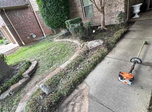 Landscaping by Rhett Lambas for Isiah M. in Denton, TX