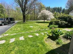 Leaf Removal by Steve Valverde for John L. in North Attleborough, MA