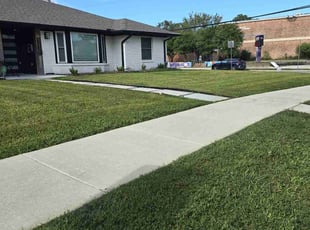 Jessica E.'s Lawn Mowing service result