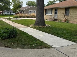 Laura P.'s turf maintenance service result