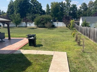 Cristy G.'s grass cutting service result