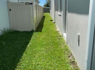 Chris J.'s turf maintenance service result