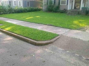 Mary W.'s grass maintenance service result