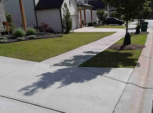 Kim D.'s lawn maintenance service result