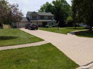 Gina K.'s grass maintenance service result