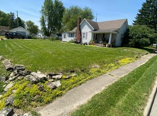 Angela J.'s grass cutting service result