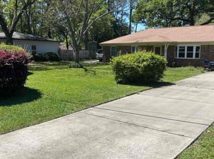 Angela N.'s grass cutting service result