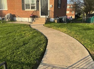 Core B.'s grass maintenance service result